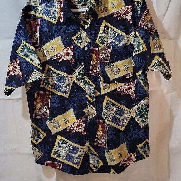 NATURAL ISSUE, Not Worn, Men's Hawaiian Shirt, Size Large - Picture 1 of 8